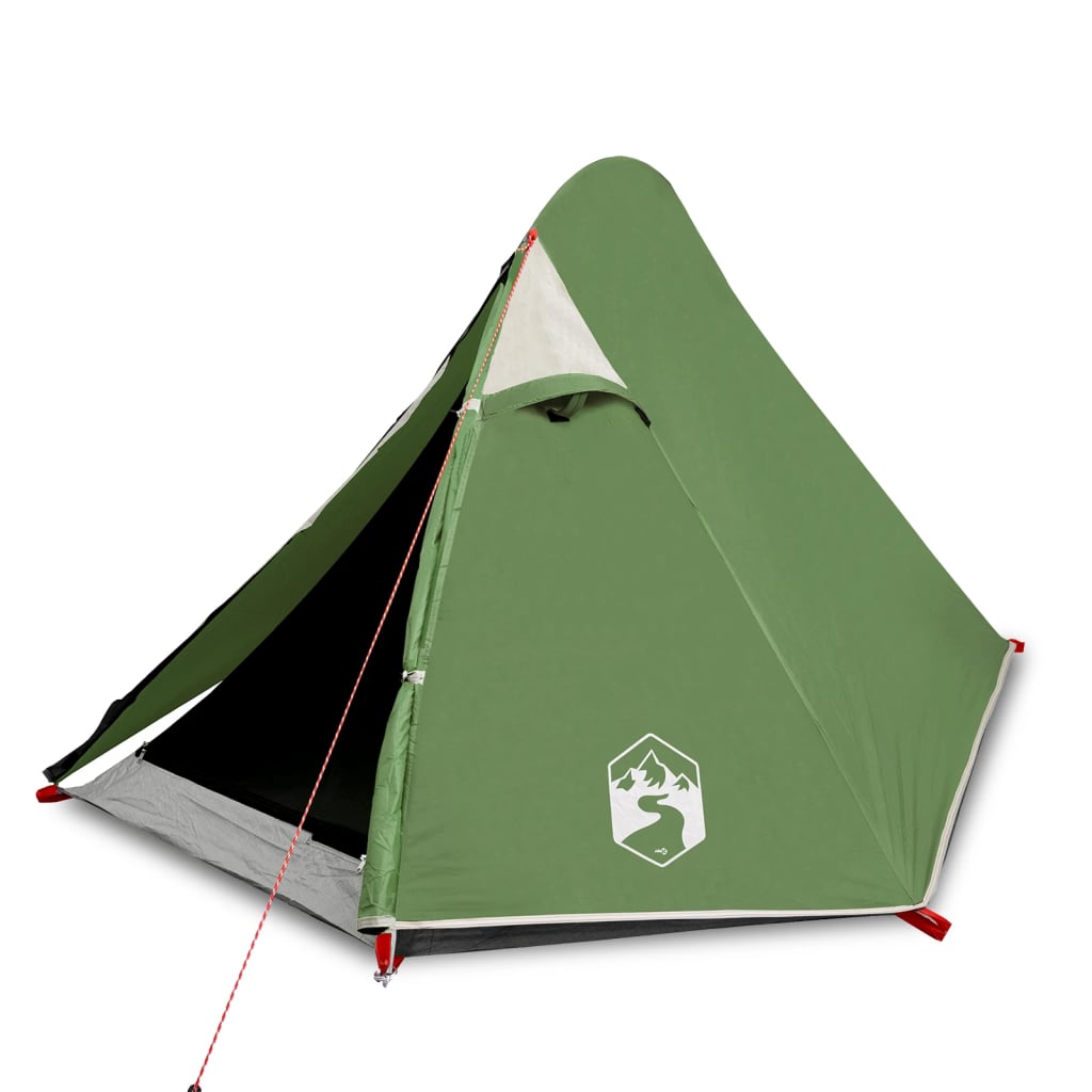 Camping tent 2 people, green, 267x154x117 cm, taffeta 185T