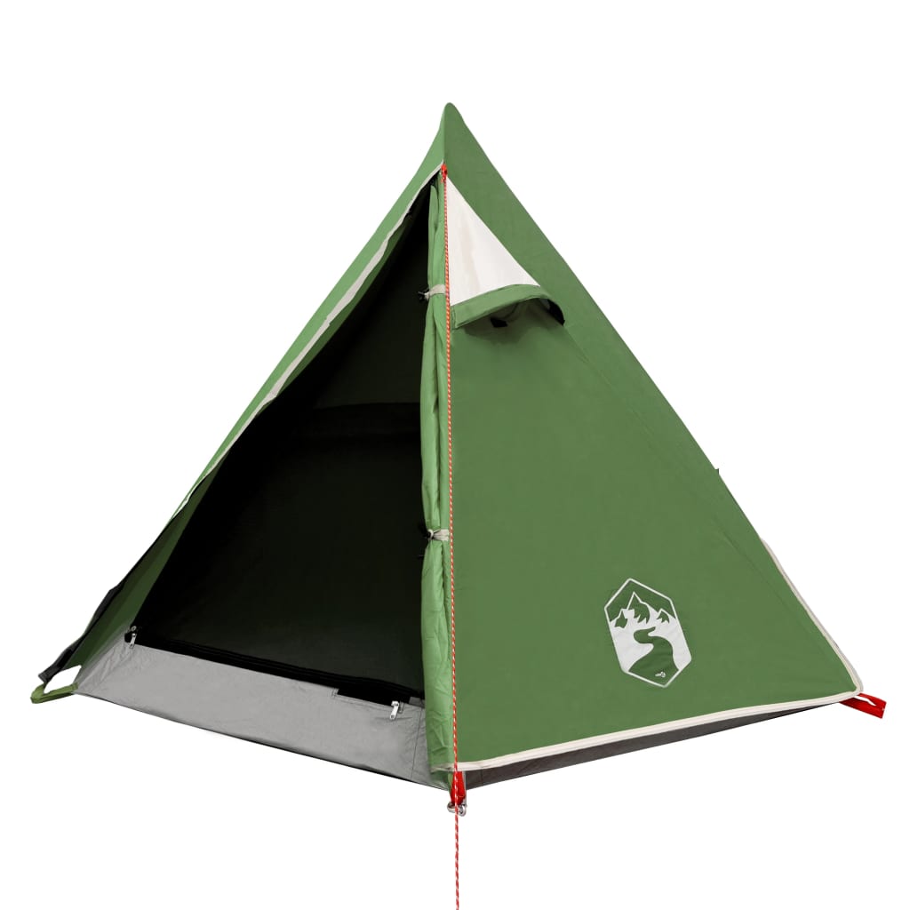 Camping tent 2 people, green, 267x154x117 cm, taffeta 185T