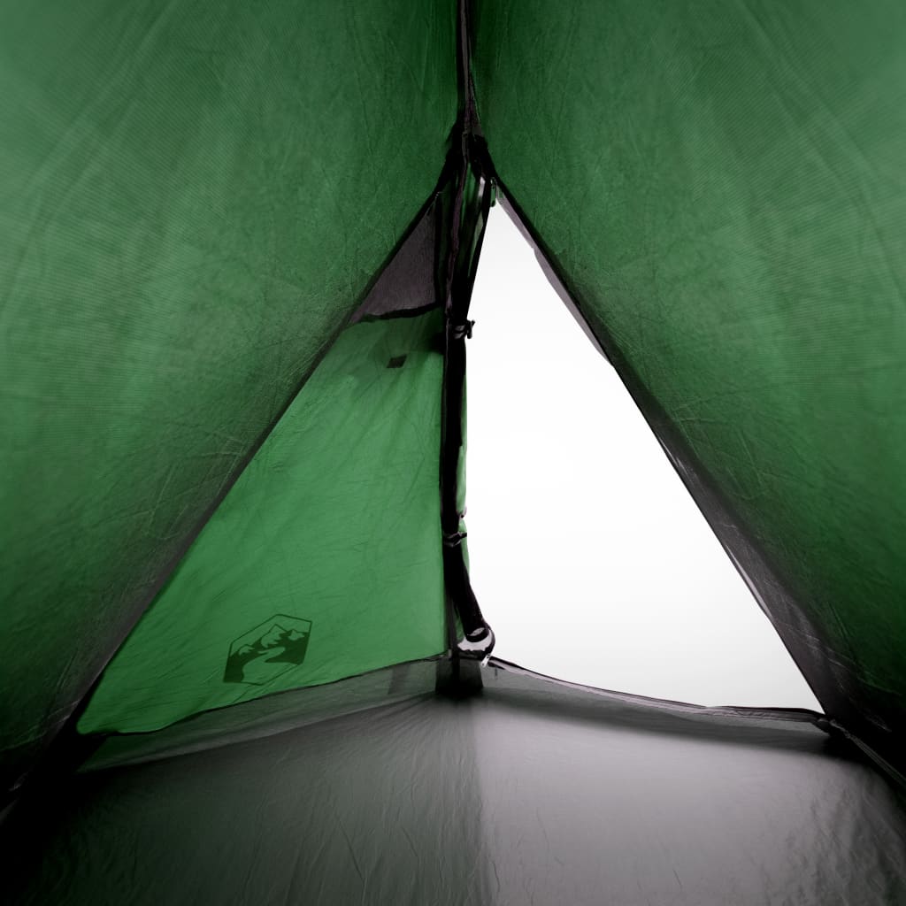 Camping tent 2 people, green, 267x154x117 cm, taffeta 185T
