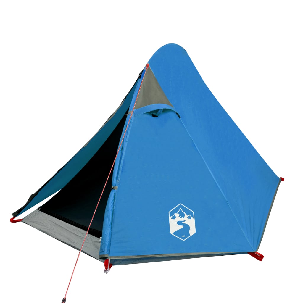 Camping tent 2 people blue, 267x154x117 cm, taffeta 185T