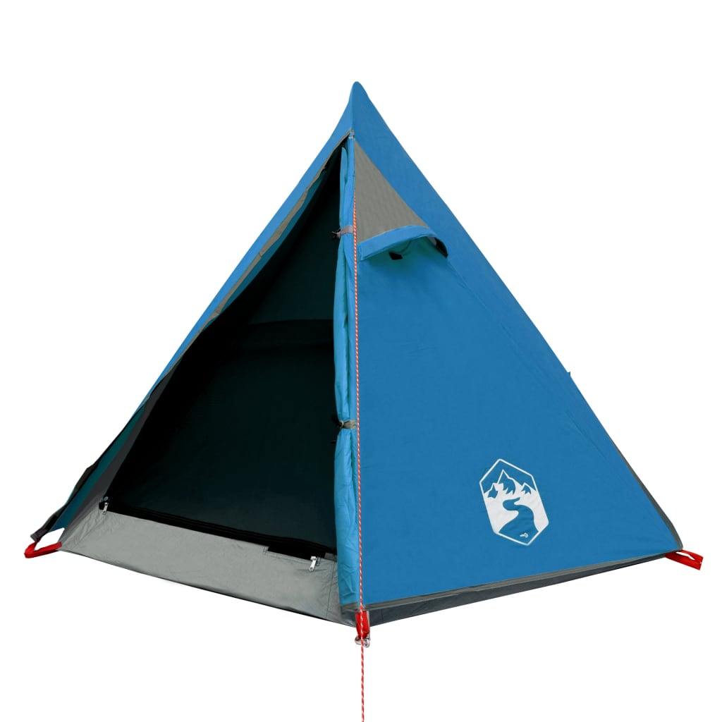 Camping tent 2 people blue, 267x154x117 cm, taffeta 185T