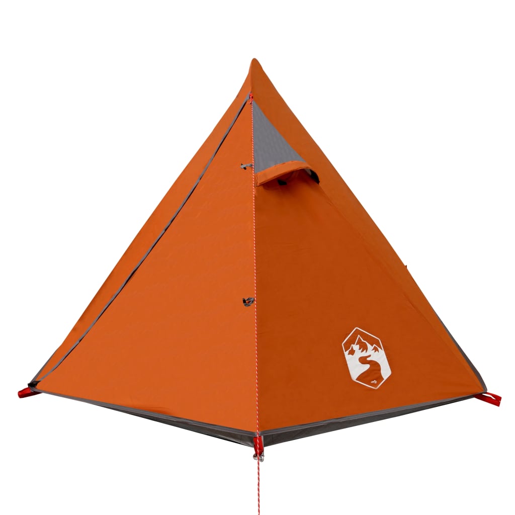 Camping tent 2 people grey/orange 267x154x117cm taffeta 185T