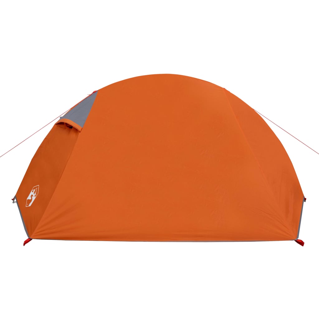 Camping tent 2 people grey/orange 267x154x117cm taffeta 185T