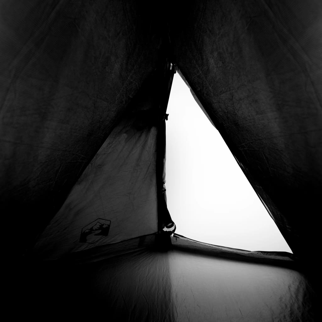 Cort camping cupolă 2 persoane alb, țesătură opacă, impermeabil