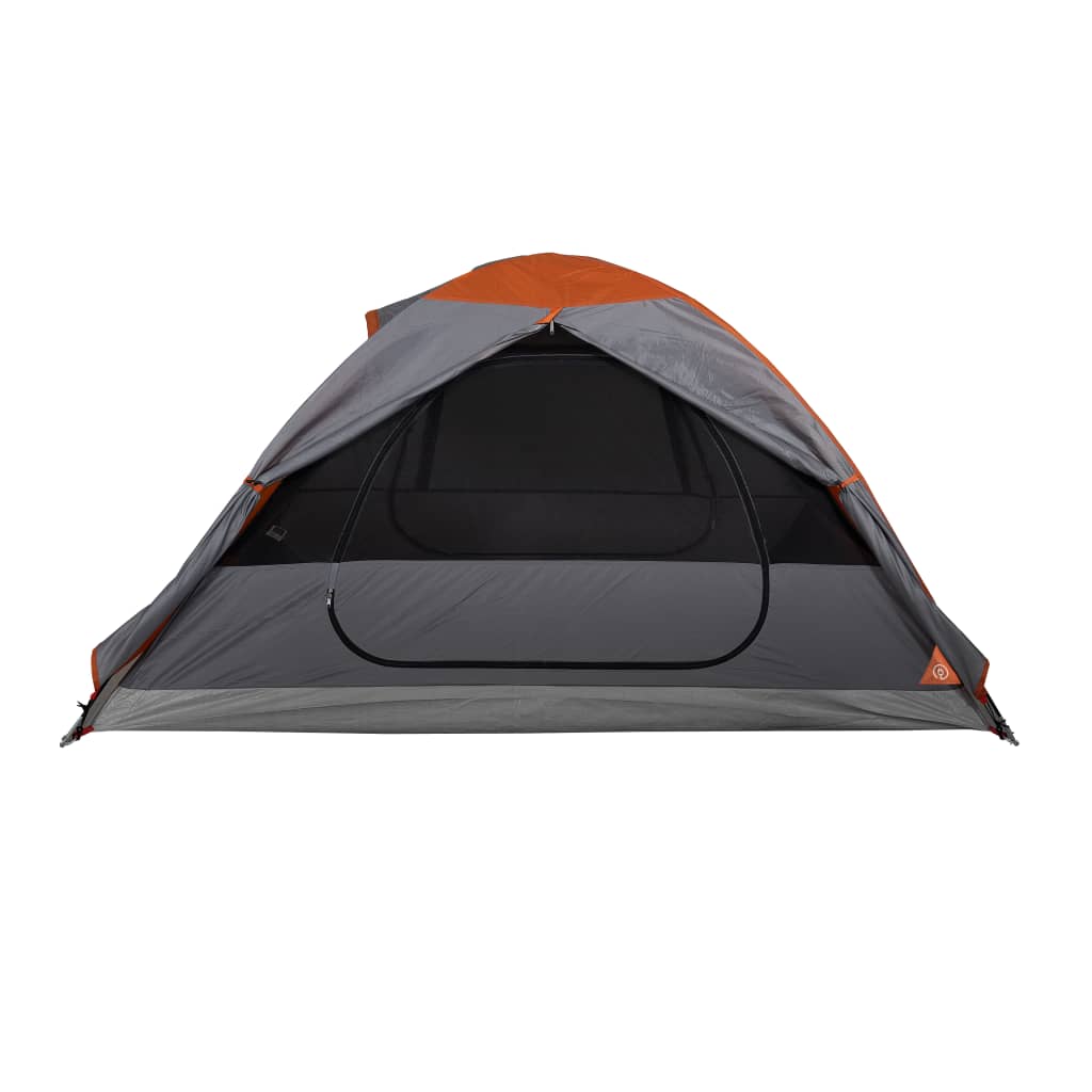 Camping tent 2 people grey/orange 224x248x118cm taffeta 185T