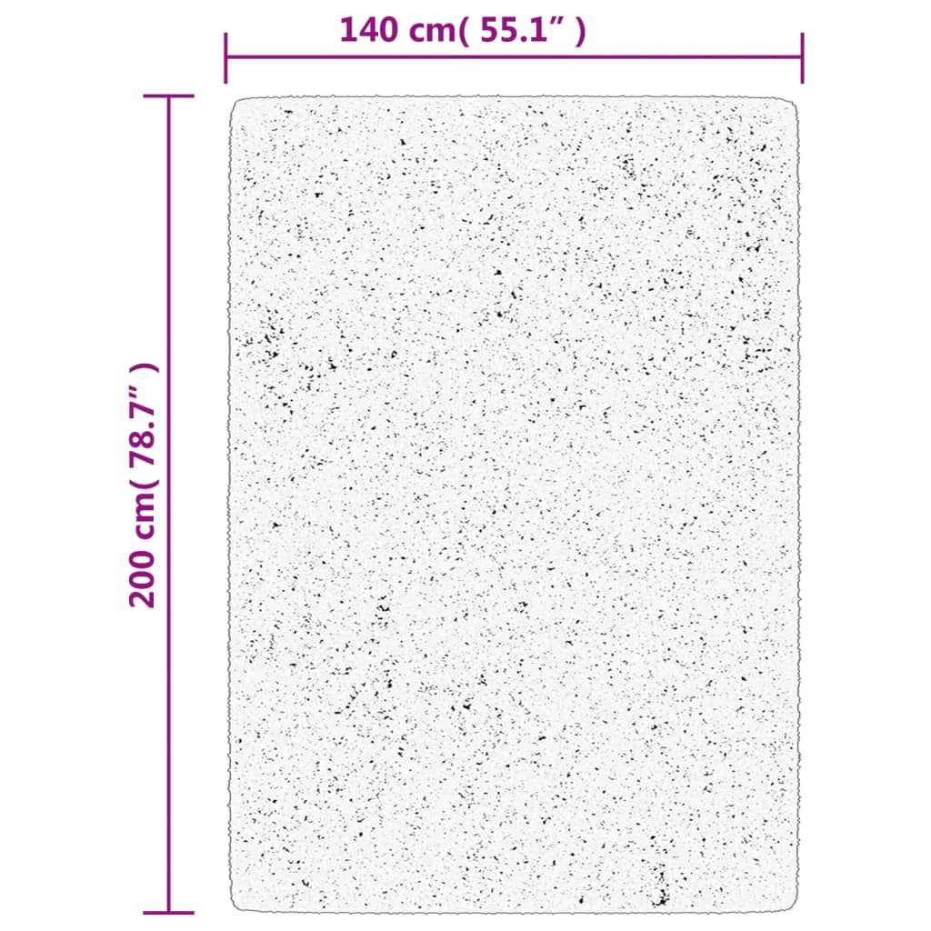 ISTAN carpet, with high threads, glossy appearance, cream, 140x200 cm