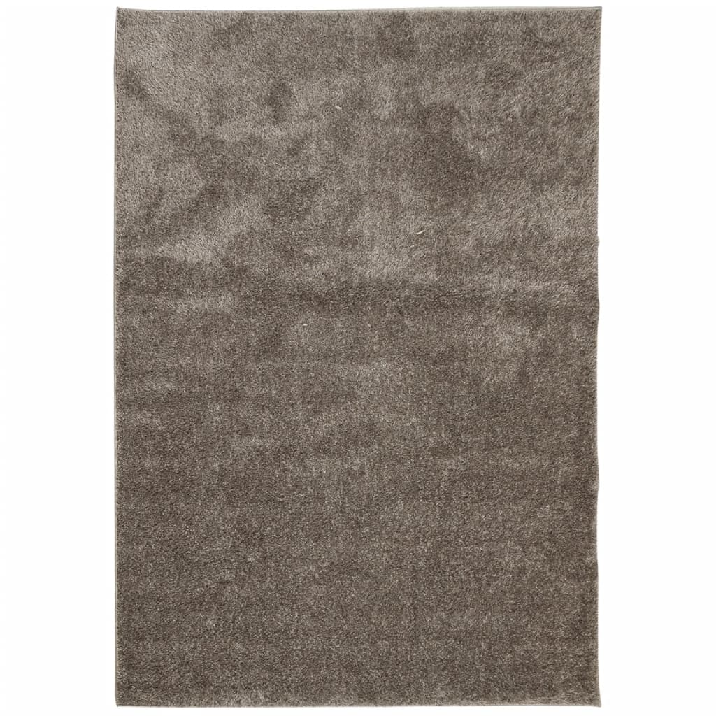 ISTAN carpet, with high threads, glossy appearance, gray, 120x170 cm