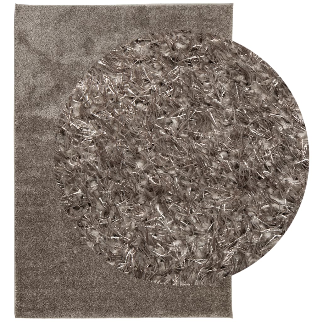ISTAN carpet, with high threads, glossy appearance, gray, 120x170 cm
