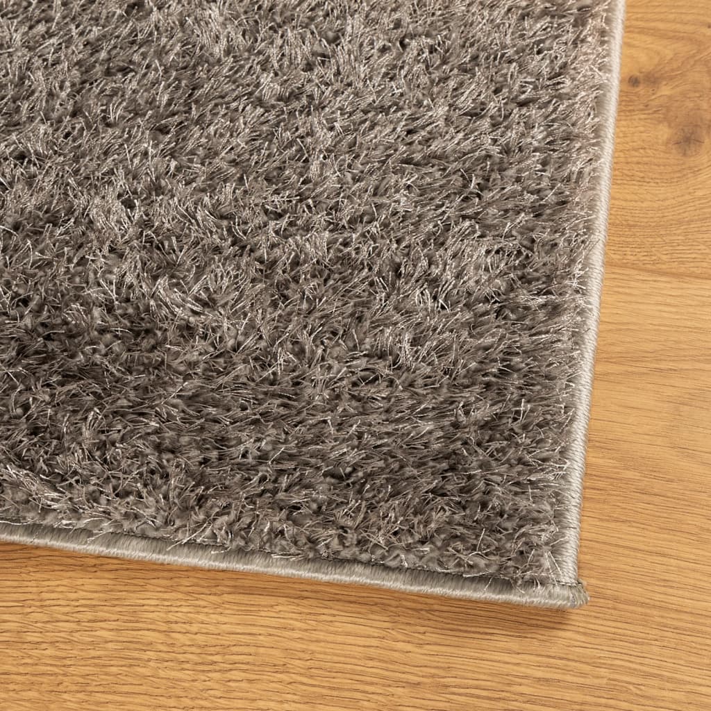 ISTAN carpet, with high threads, glossy appearance, gray, 120x170 cm