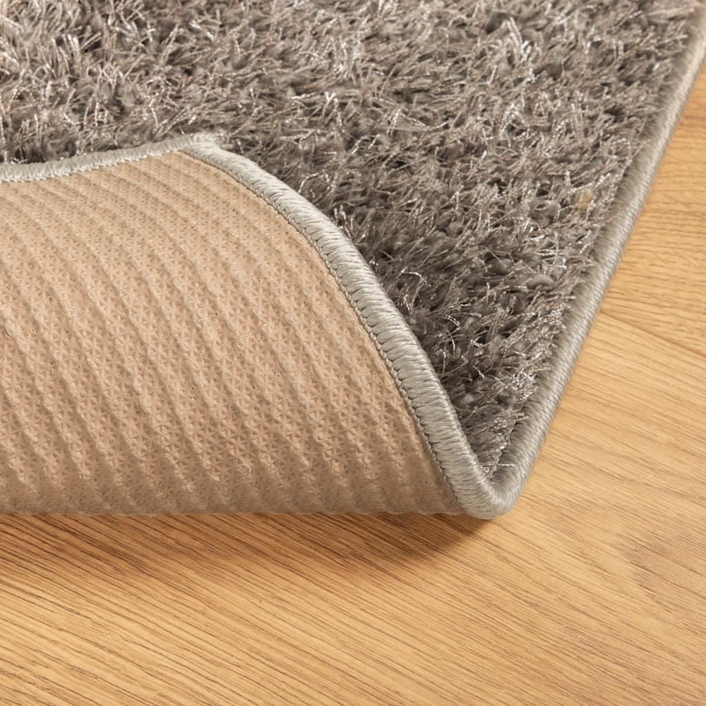 ISTAN carpet, with high threads, glossy appearance, gray, 120x170 cm