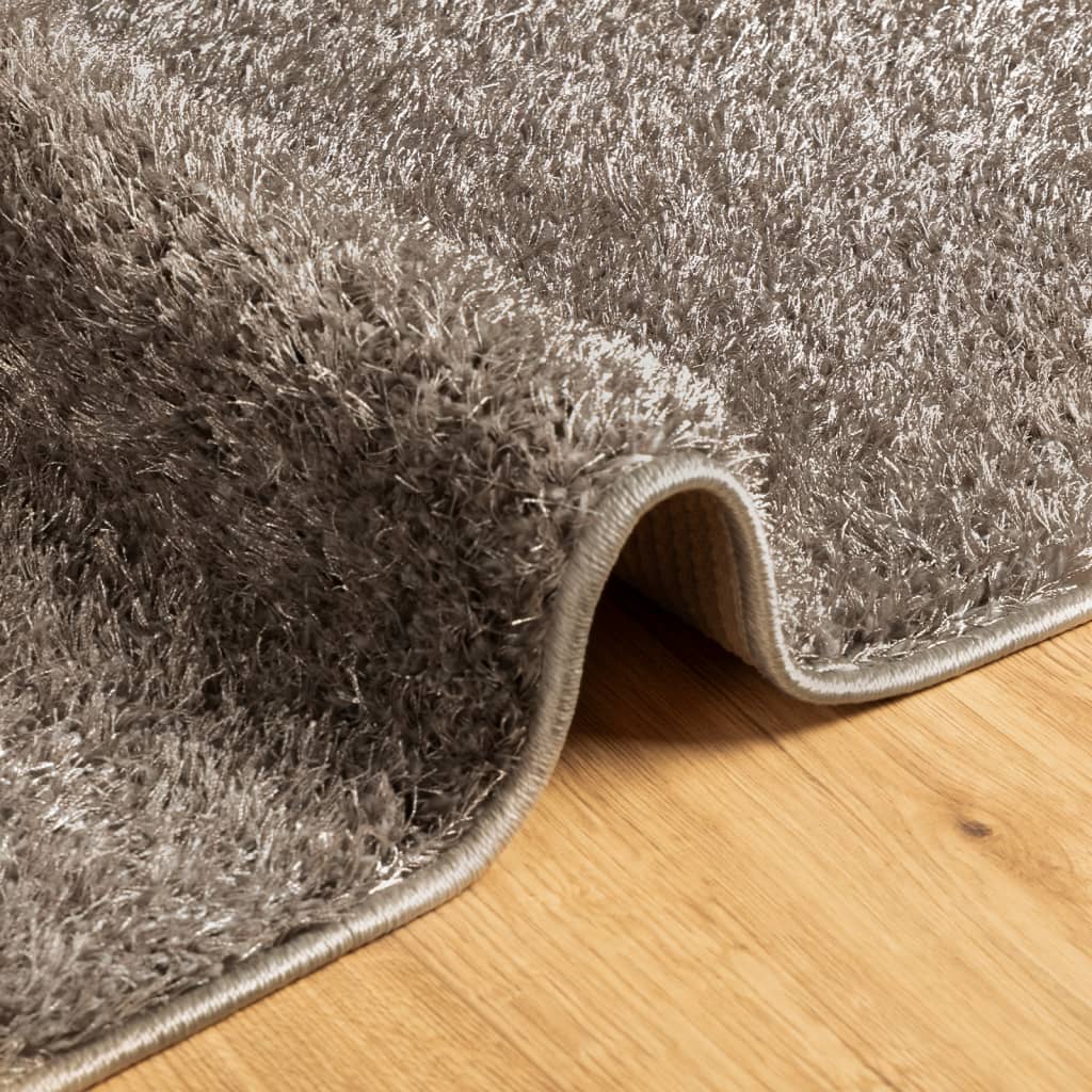 ISTAN carpet, with high threads, glossy appearance, gray, 120x170 cm