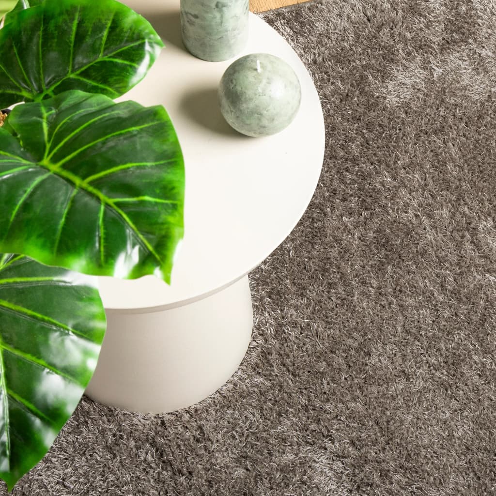 ISTAN carpet, with high threads, glossy appearance, gray, 120x170 cm