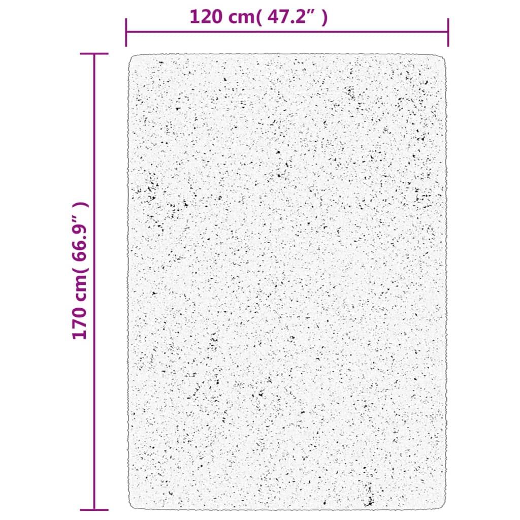 ISTAN carpet, with high threads, glossy appearance, gray, 120x170 cm