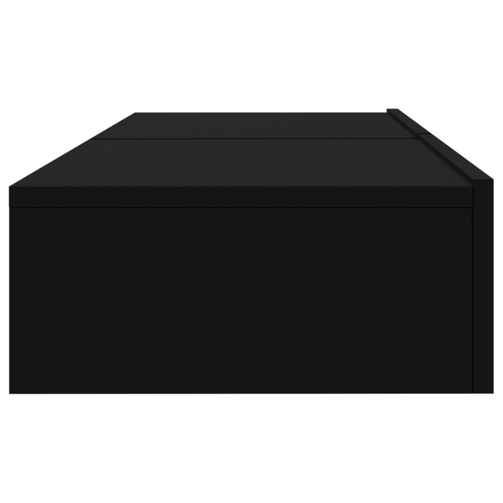 TV cabinets with LED lights, 2 pcs., black, 60x35x15.5 cm
