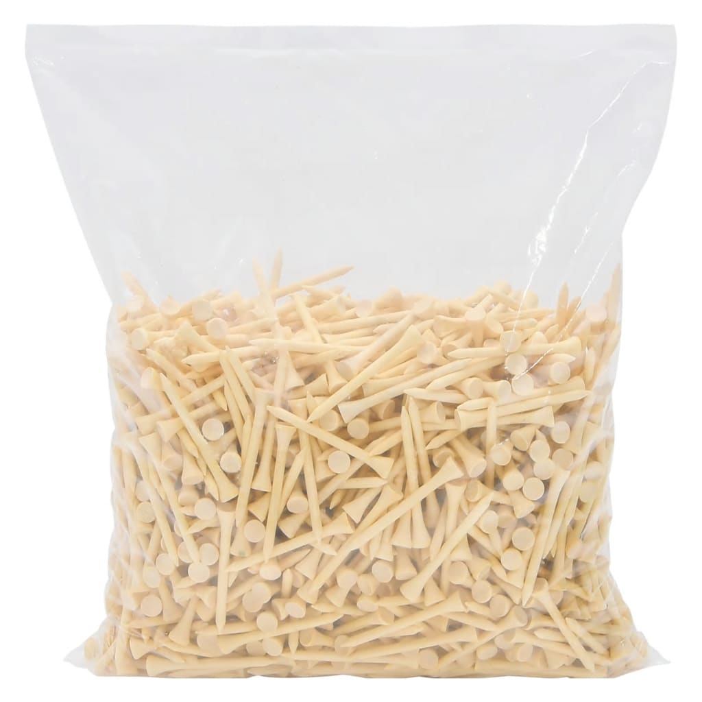 Golf tees, 1000 pcs., 70 mm, bamboo