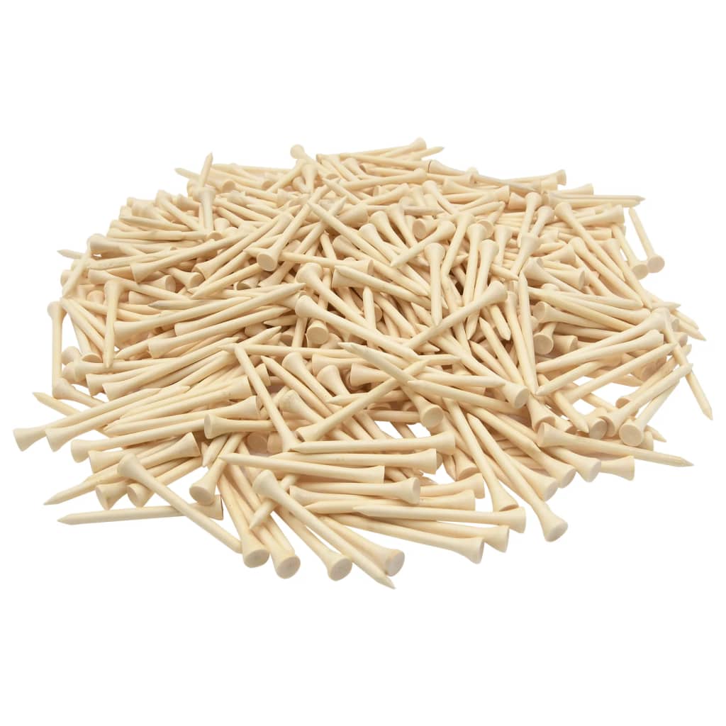 Golf tees, 1000 pcs., 70 mm, bamboo