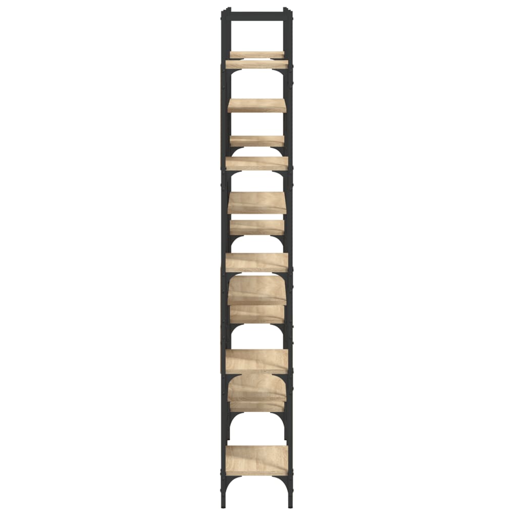 Bibliotecă, stejar sonoma, 155,5x24x166,5 cm, lemn prelucrat
