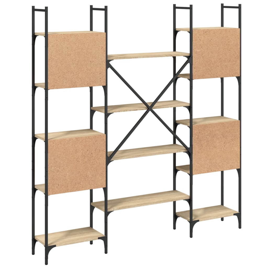 Bibliotecă, stejar sonoma, 155,5x24x166,5 cm, lemn prelucrat