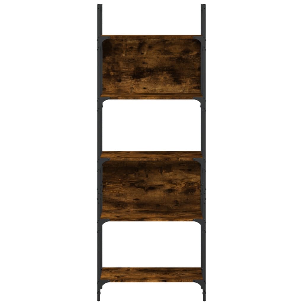 Bookcase 5 levels, smoky oak, 60.5x24x166.5 cm