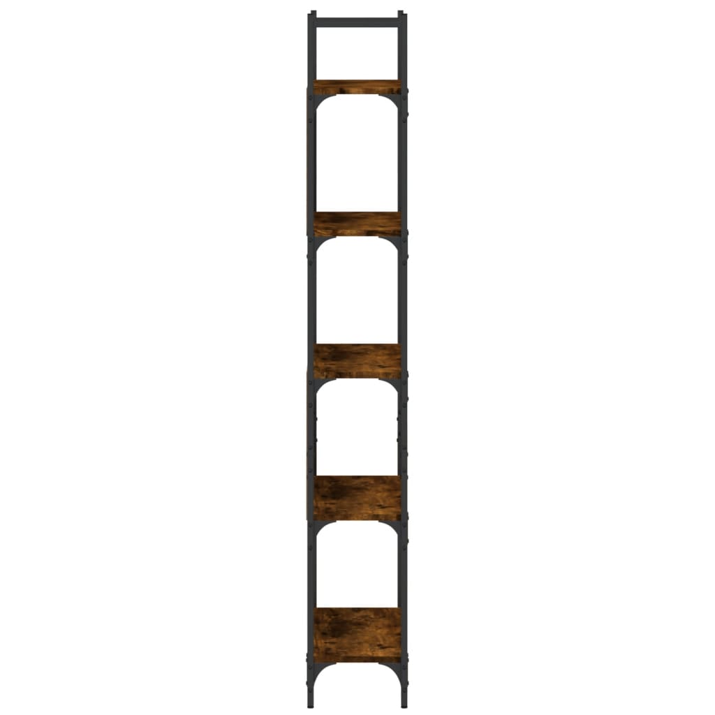 Bookcase 5 levels, smoky oak, 60.5x24x166.5 cm