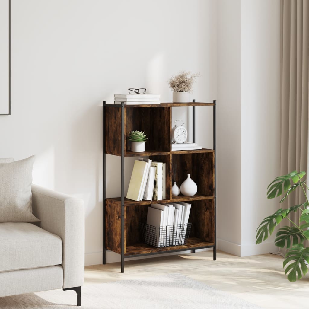 Bibliotecă, stejar fumuriu, 72x28x109 cm, lemn prelucrat
