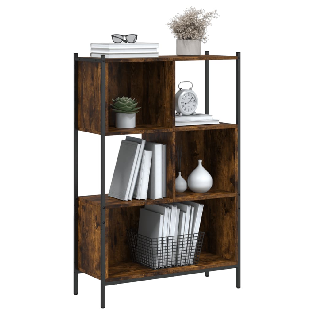 Bibliotecă, stejar fumuriu, 72x28x109 cm, lemn prelucrat