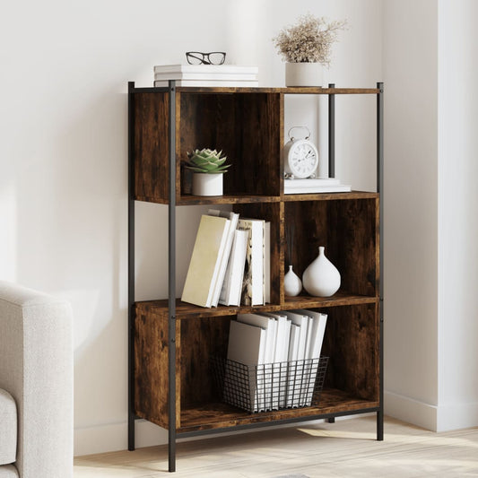 Bibliotecă, stejar fumuriu, 72x28x109 cm, lemn prelucrat