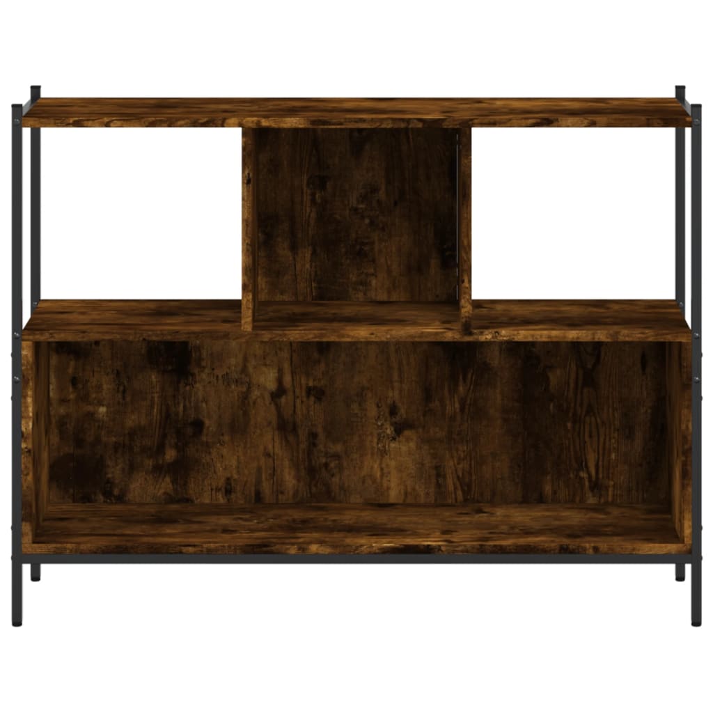 Bibliotecă, stejar fumuriu, 102x28x77,5 cm, lemn prelucrat
