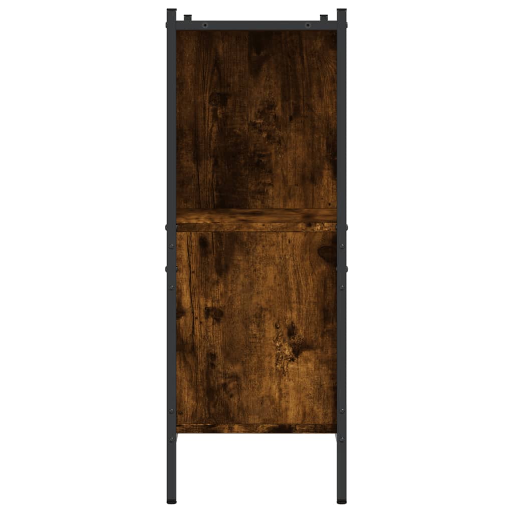 Bibliotecă, stejar fumuriu, 102x28x77,5 cm, lemn prelucrat