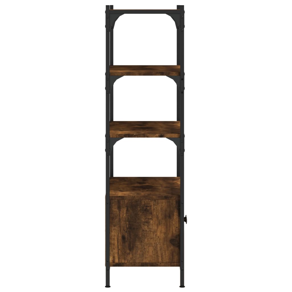 Bookcase 3 levels, smoky oak, 70x30x109.5 cm, wood