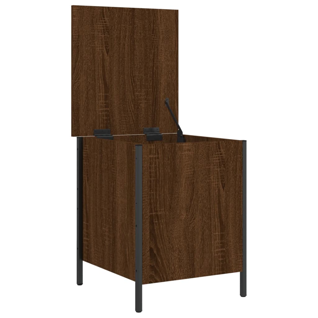 Storage bench, brown oak, 40x42.5x50 cm, processed wood