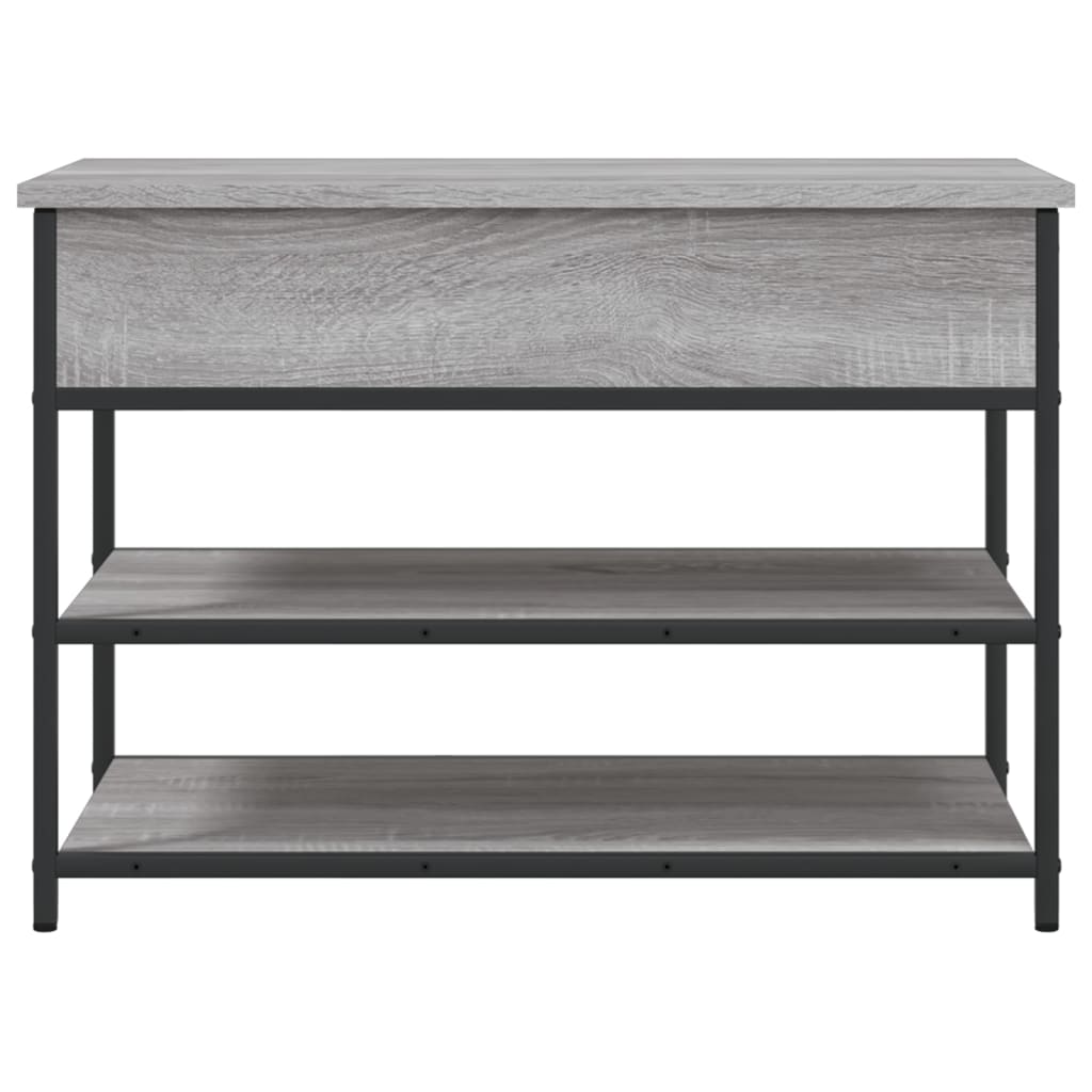 Bancă de pantofi, gri sonoma, 70x42,5x50 cm, lemn prelucrat