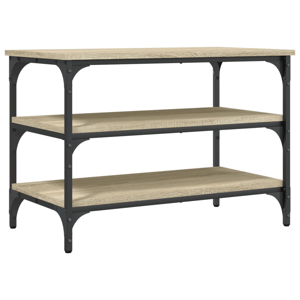 Bancă de pantofi, stejar sonoma, 70x38,5x49 cm, lemn prelucrat