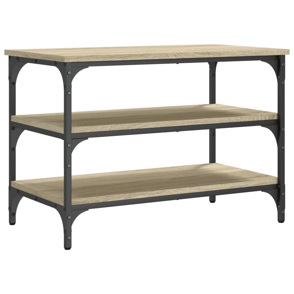 Bancă de pantofi, stejar sonoma, 70x38,5x49 cm, lemn prelucrat