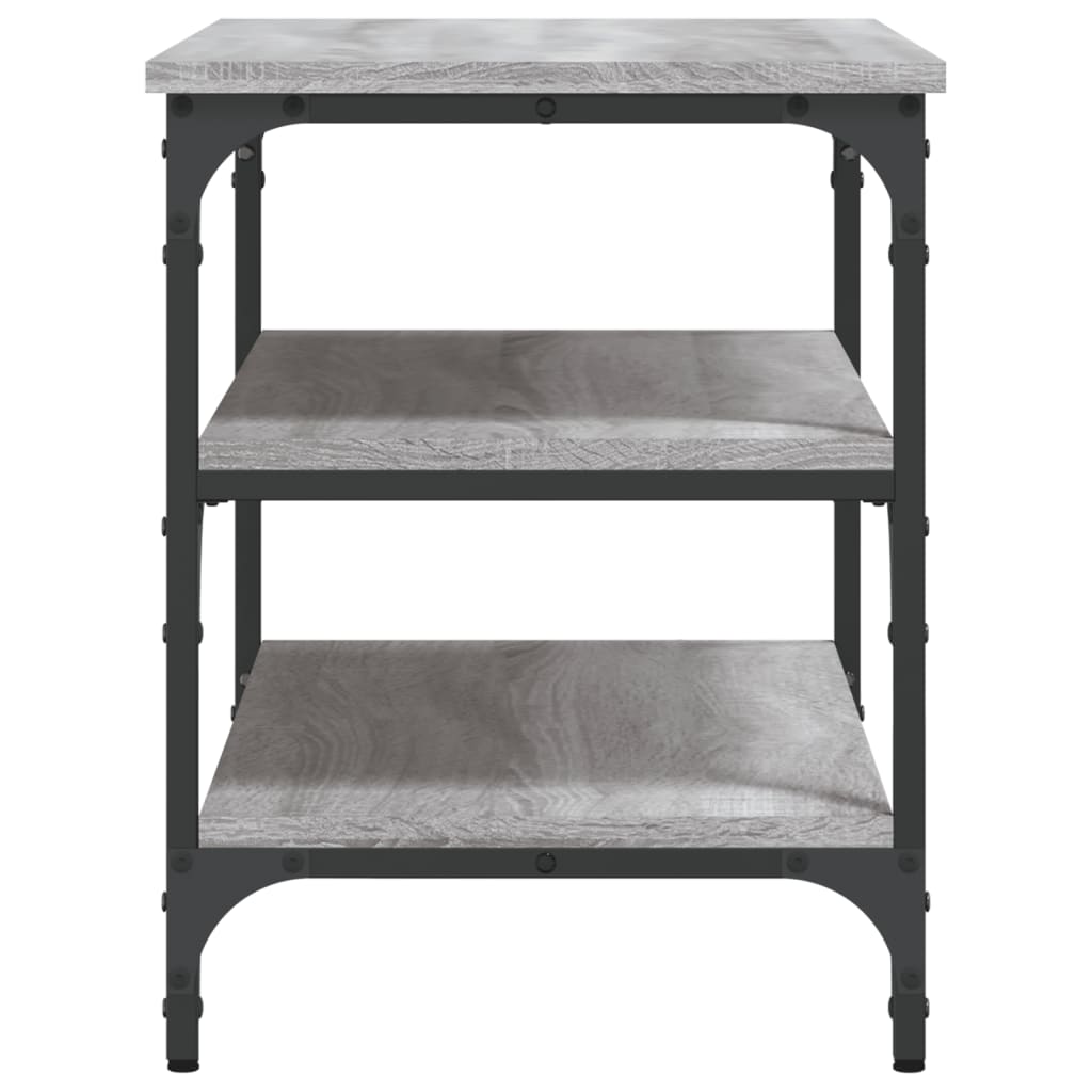 Shoe bench, sonoma grey, 70x38.5x49 cm, processed wood