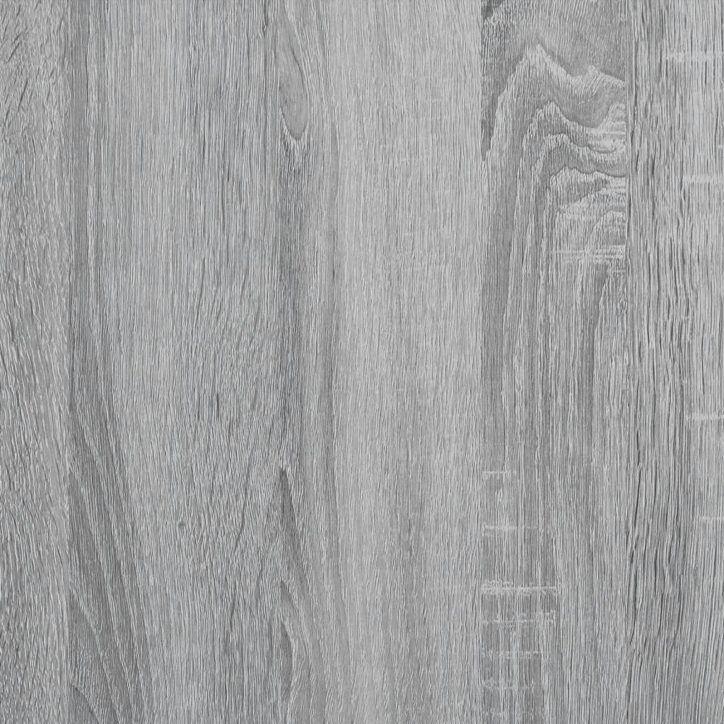 Shoe bench, sonoma grey, 100x38.5x49 cm, processed wood