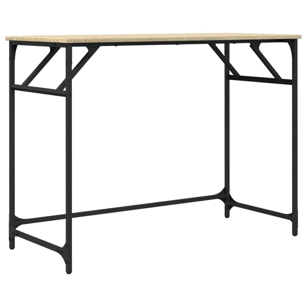 Sonoma oak desk 100x45x76 cm wood/electrostatically painted steel