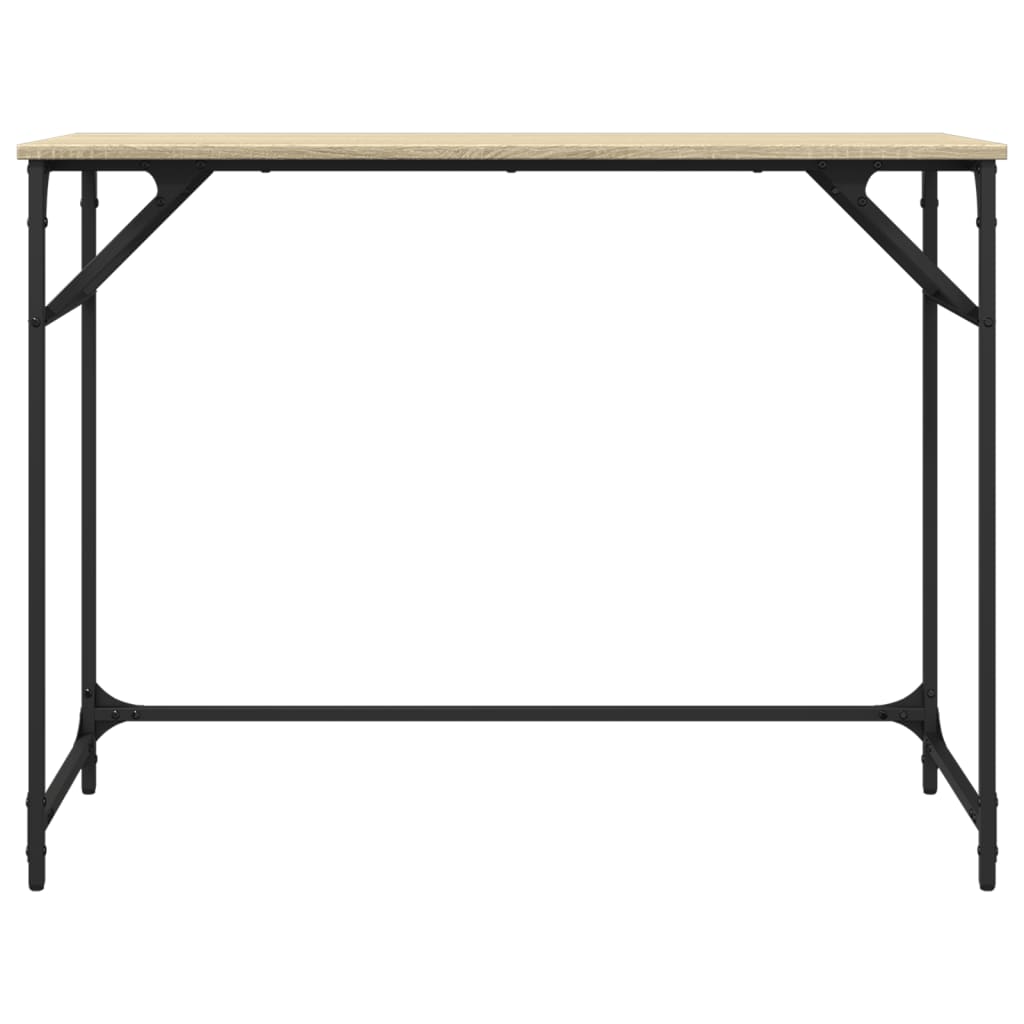 Sonoma oak desk 100x45x76 cm wood/electrostatically painted steel