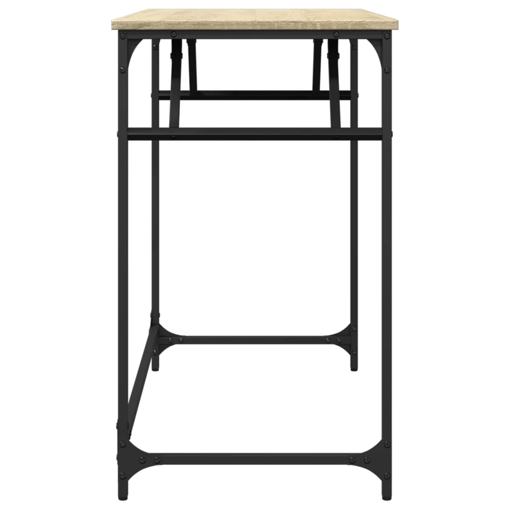 Sonoma oak desk 100x45x76 cm wood/electrostatically painted steel