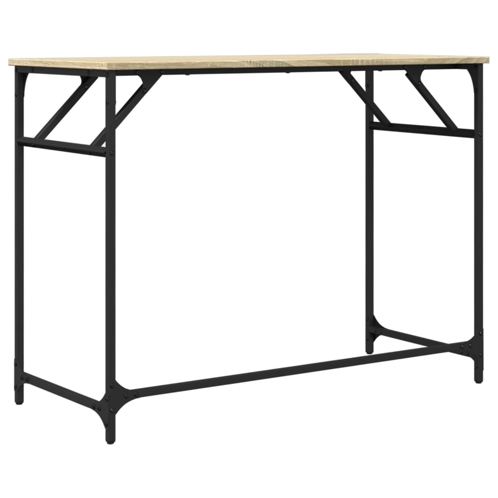 Sonoma oak desk 100x45x76 cm wood/electrostatically painted steel
