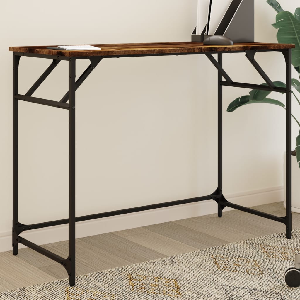 Sonoma oak desk 100x45x76 cm wood/electrostatically painted steel